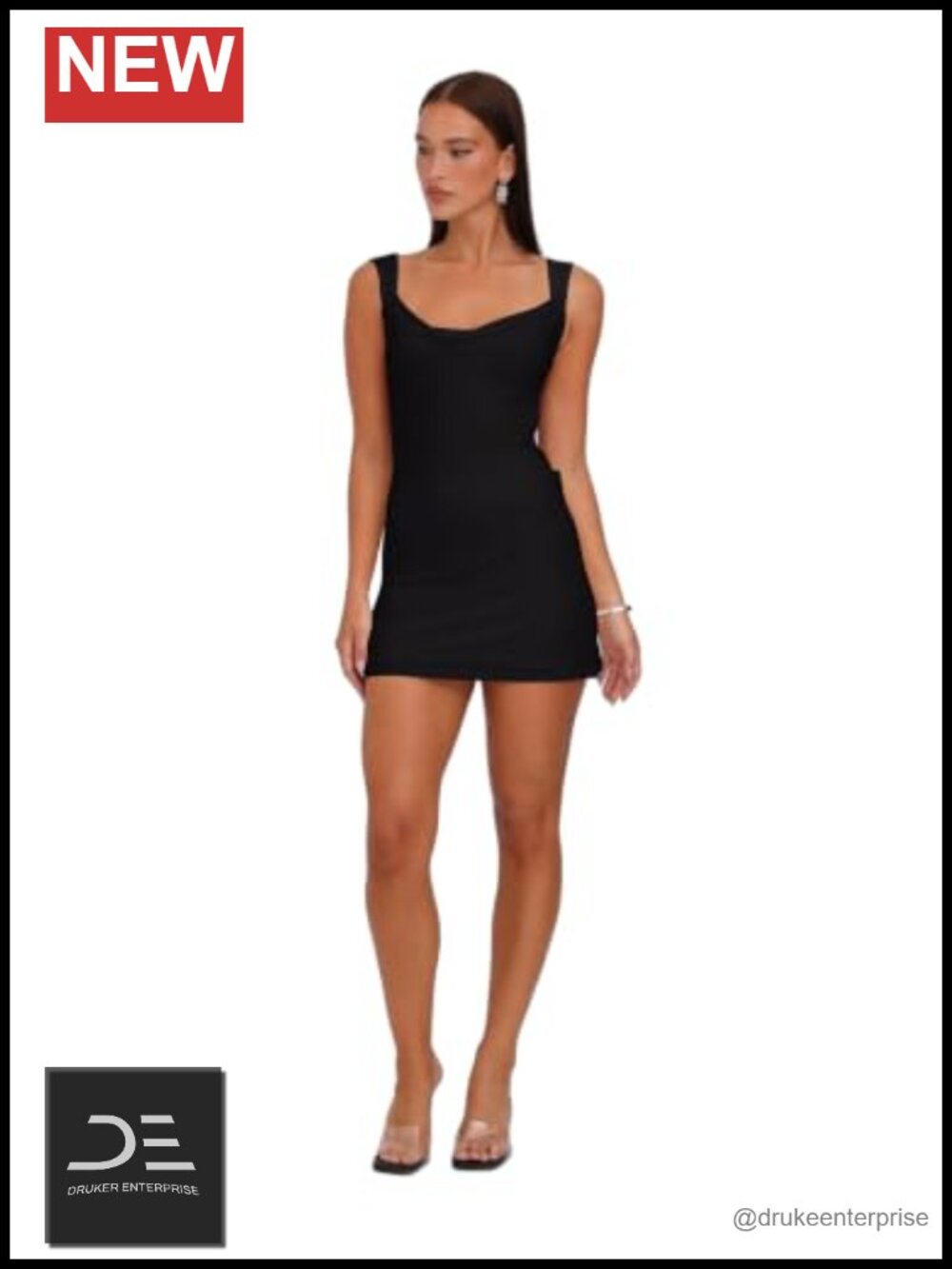 Tiger Mist Zita Mini Dress Backless Cowl Neck Satin Bow Party